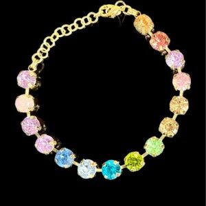 Multicolor Crystal Adjustable Bracelet NEW